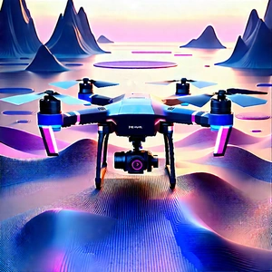 Drone With Streaming Content With Large Drone