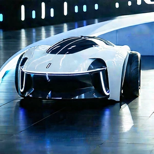 Innovative Electric Vehicle (design:1.43) With White Sports