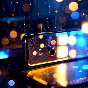 Smartphone With Digital Artwork With Cell Phone