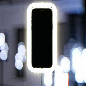 Smartphone With Glowing Screen With Cell Phone