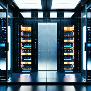 Futuristic server room