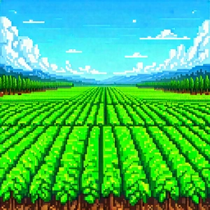 Agricultural Technology In Research Center With Computer-generated, Pixelated
