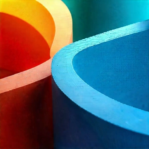 Abstract Infographic Style: Macro View Of Material Interaction With Colorful Display