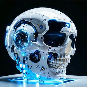 Innovative Medical Technology (design:1.31) With Futuristic Skull