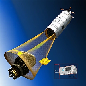 A Large Spacecraft, Possibly A Space Station, Floating In The Air