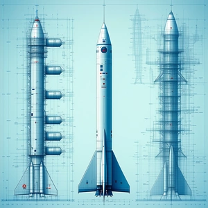 A Space Shuttle Is Shown In Three Different Stages Of Its Flight