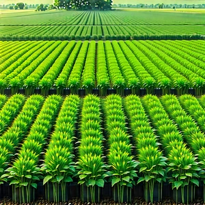 Agricultural Technology In Research Center With Large Field