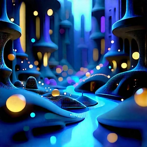Futuristic Tech Startup Office With Image, There