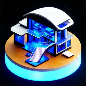 Futuristic Smart Home With Futuristic House