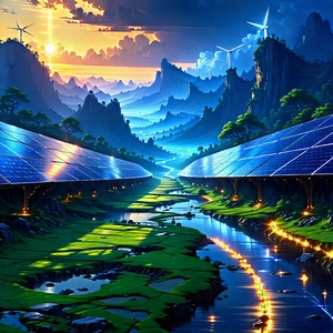 Innovative Renewable Energy Design With Image, There