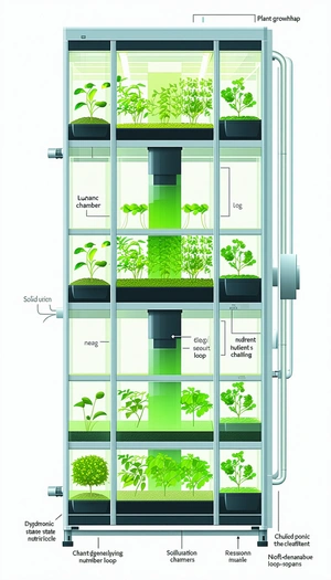 A Large, Multi-tiered Aquarium Filled With Various Plants And Vegetation