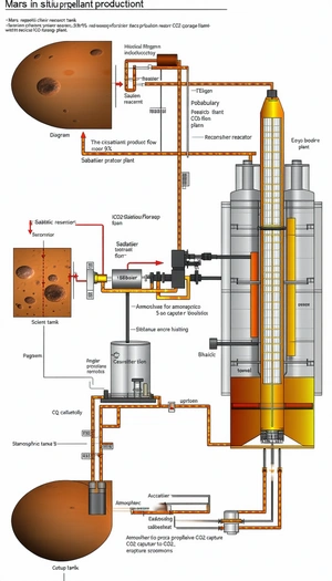 The Image Is A Diagram Of A Chemical Plant, Showing The Process Of Creating A Product