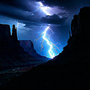 Nature Macro Photography: Lightning Over Canyon Floor With Captures Beautiful