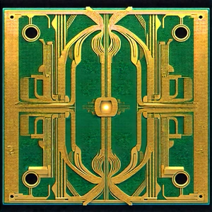 Microchip with laser scanning