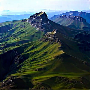 Nature Hdr Photography: Aerial view of mountain range