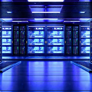 Futuristic Server Room With Image, There