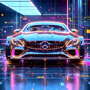Automotive Technology In Research Center With Mercedes Benz