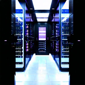 Futuristic Server Room With Image, There