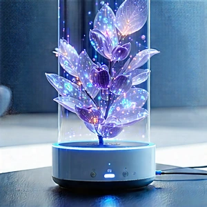 Smart Home Device With Streaming Content With Small, Colorful