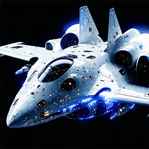 Aerospace Technology In (design:1.47) Studio With Futuristic Fighter