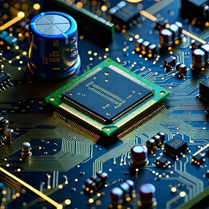 Tech Unreal Engine: Close-up of electronic circuit