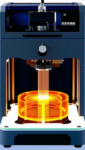 A Large Machine With A Circular Object On Top Of It