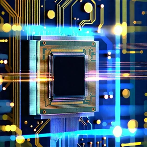 Microchip with laser scanning