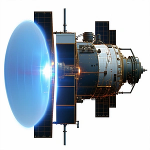 A Space Shuttle Is Shown In A Close-up View, With Its Engine And Control Systems Clearly Visible
