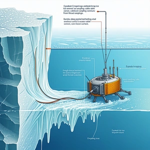 A Large Iceberg Is Floating In The Ocean, And It Has A Large Hole In The Side