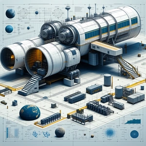 In This Image, There Is A Large Spacecraft With Two Large Engines On The Bottom