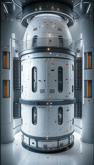 A Large White Building With A Dome On Top Is Shown In A 3d Rendering