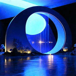 Innovative Renewable Energy Design With Large, Blue,