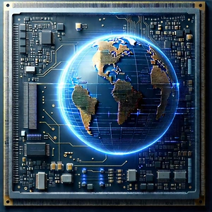 Microchip With Laser Scanning With Computer Chip