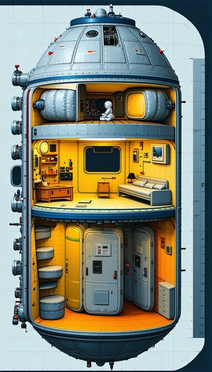 In The Image, There Is A Large, Multi-level Space That Appears To Be A Living Area