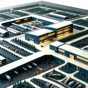 Educational Technology In Manufacturing Facility With Detailed, Three-dimensional