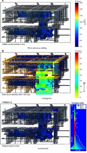 The Image Is A 3d Model Of A Building, Likely A Factory Or A Warehouse