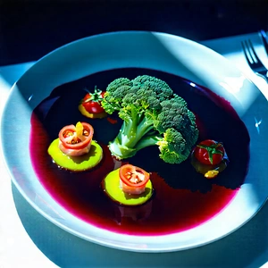 Lifestyle Product Photography: Farm-to-table Meal Prepared With Artistic Presentation With Plate Food