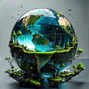 Digital Transformation Visualization With Large, Three-dimensional