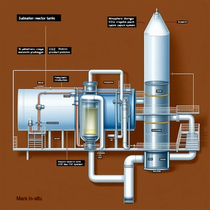 The Image Is A Detailed Drawing Of A Chemical Plant, Specifically Focusing On A Reactor Tank