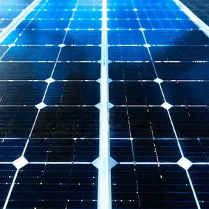 Solar Panel With Blue Light (glow:1.49) With Large Solar