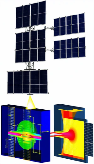 A Solar Panel System With Three Different Solar Panel Setups