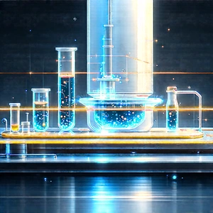 Futuristic Research Laboratory With Image, There