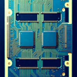 Tech Linocut Print: Close-up of memory module