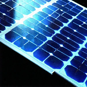 Solar panel with blue light (glow:1.22)