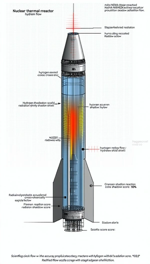 The Image Is A Diagram Of A Rocket Engine, Showing The Various Components And Their Functions
