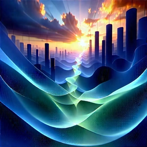 Innovative Renewable Energy Design With Painting Cityscape