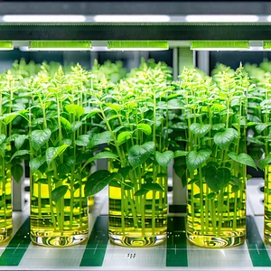 Tech Hdr Photography: Agricultural Technology In Modern Laboratory With Image, There
