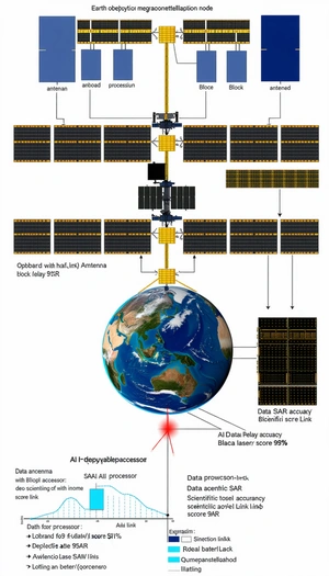 diagram showing relationship between satellite