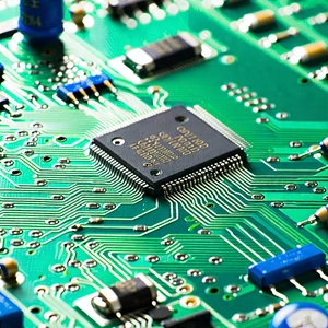 Tech Commercial Photography: Close-up of electronic circuit