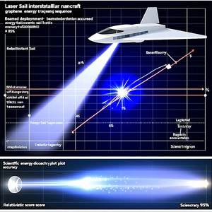 The Image Is A Graphic Representation Of A Laser Sail Interstellar Spacecraft